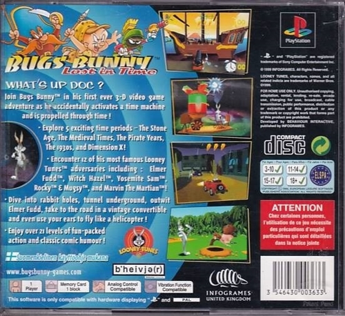 Bugs Bunny Lost in Time - PS1 (B Grade) (Genbrug)
